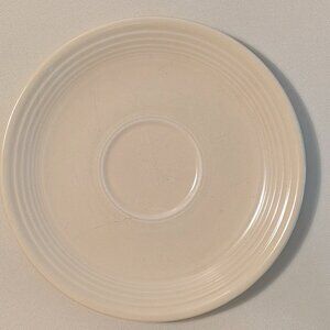 Vintage Fiesta Original Ivory Saucer, Homer Laughlin 1936-1959